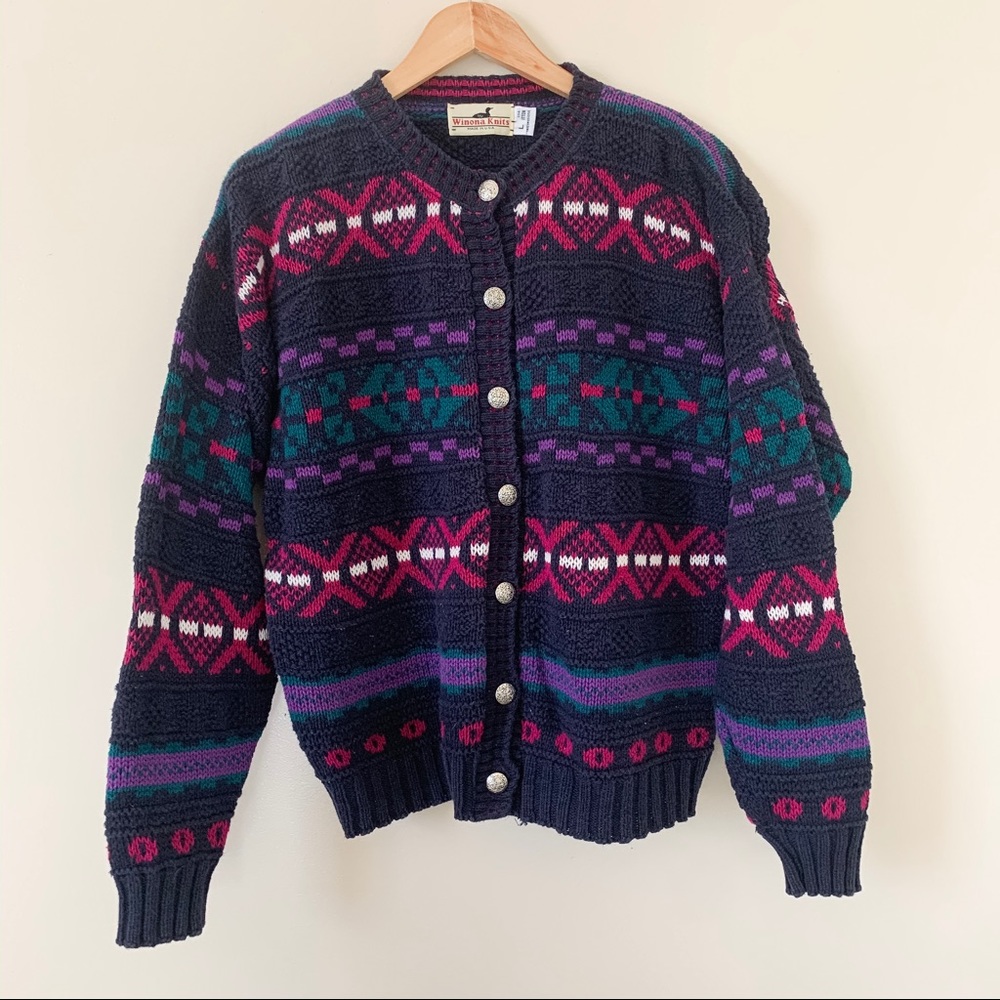 Vintage Winona Chunky Knits Oversized Swea…